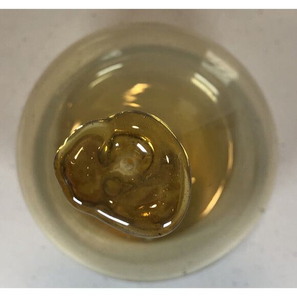 Zweifel Studio Art Hand Blown Glass Piece Amber Signed - Picture 2 of 3